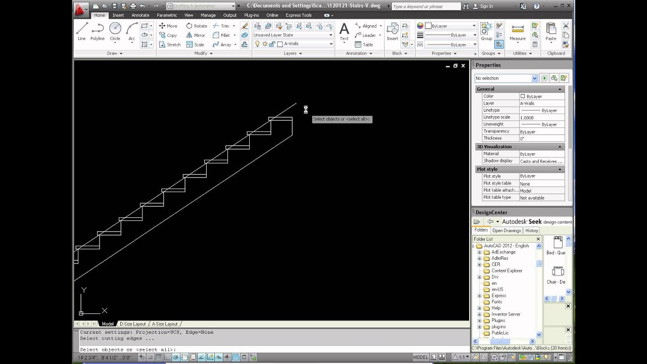 handrail details dwg autocad drawing